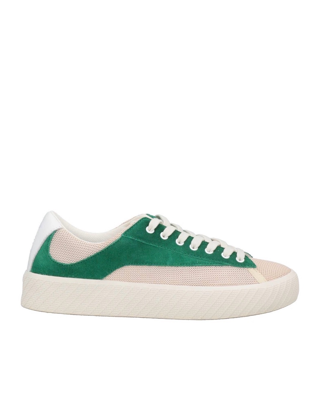 By Far Women’s Low-Top Sneaker In Green And Cream